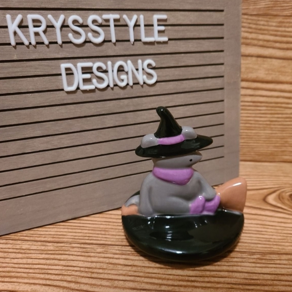 Rae Dunn Mouse Witch Mug Topper
